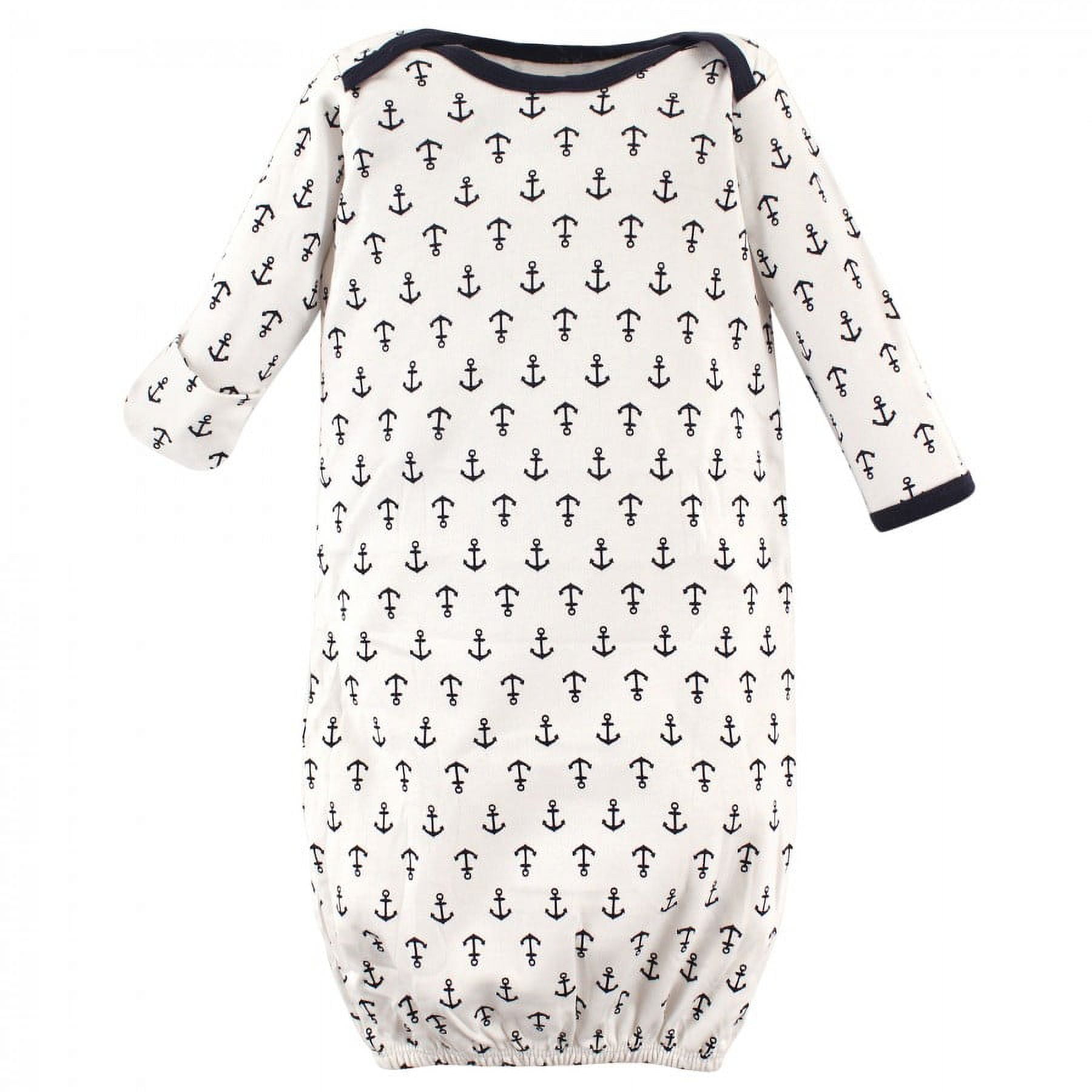 Luvable Friends Infant Boy Cotton Gowns, Boy Nautical, Preemie/Newborn
