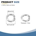 thumbnail image 2 of 120 Pcs M6 Split Lock Washer Spring Lock Washer 6mm ID 9.7mm OD 1.7mm Thick, 2 of 6