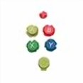 thumbnail image 3 of Translucent Housing Shell Case Colorful L R Button ABXY Directions Keys Buttons DIY Replacement Shell Case for Switch NS Joy-Con Controller (Right Button), 3 of 4