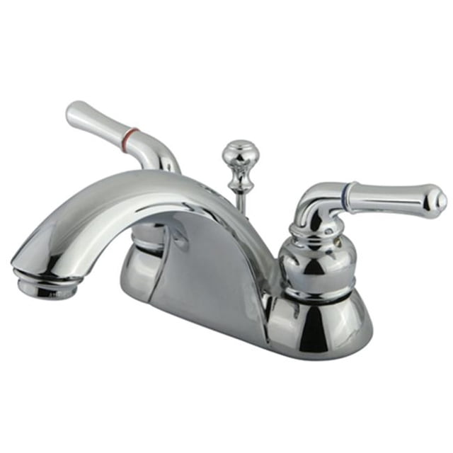 Two Handle 4 in. Centerset Lavatory Faucet with Retail Pop-up