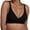Black, variant on Jelly Bras For Womens Deep V No Underwire Seamless Full Coverage Bras Lightweight Everyday Bras L