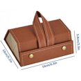 thumbnail image 2 of Boîte de Rangement pour Lunettes de Soleil en Cuir 3 Pcs Pliable (Noir), 2 of 5