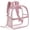 Pink, variant on YIJIAL Clear Backpack Stadium Approved 12×12 inch, with Reinforced and Wider Shoulder Straps, Small Clear Bag for Schools, Concerts, Work,Black