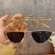 thumbnail image 1 of Gafas de sol de triángulo de metal Gafas de sol anti-UV de cara pequeña para mujer Gafas de sol Didi Bouncing Gafas de sol de calle, 1 of 5