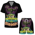 thumbnail image 5 of Scoobynatural Scooby-doo Women's Pajama Set 2-Piece Sleepwear Loungewear Button Down Short Sleeve Summer Silky PJ Set, 5 of 8