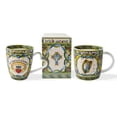 thumbnail image 2 of Royal Tara Irish Claddagh Ring and Irish Harp Coffee Mugs Set of 2 Cups | Capacity 380 ml/13 fl oz Green Color, 2 of 4