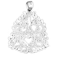 thumbnail image 1 of 18K White Gold #1 Mom Pendant - 30 mm, 1 of 3