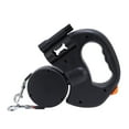 thumbnail image 2 of Correa retráctil de dos perros, cuerda de perro doble con luz led, agarre ergonómico para perros pequeños medios, 2 of 7