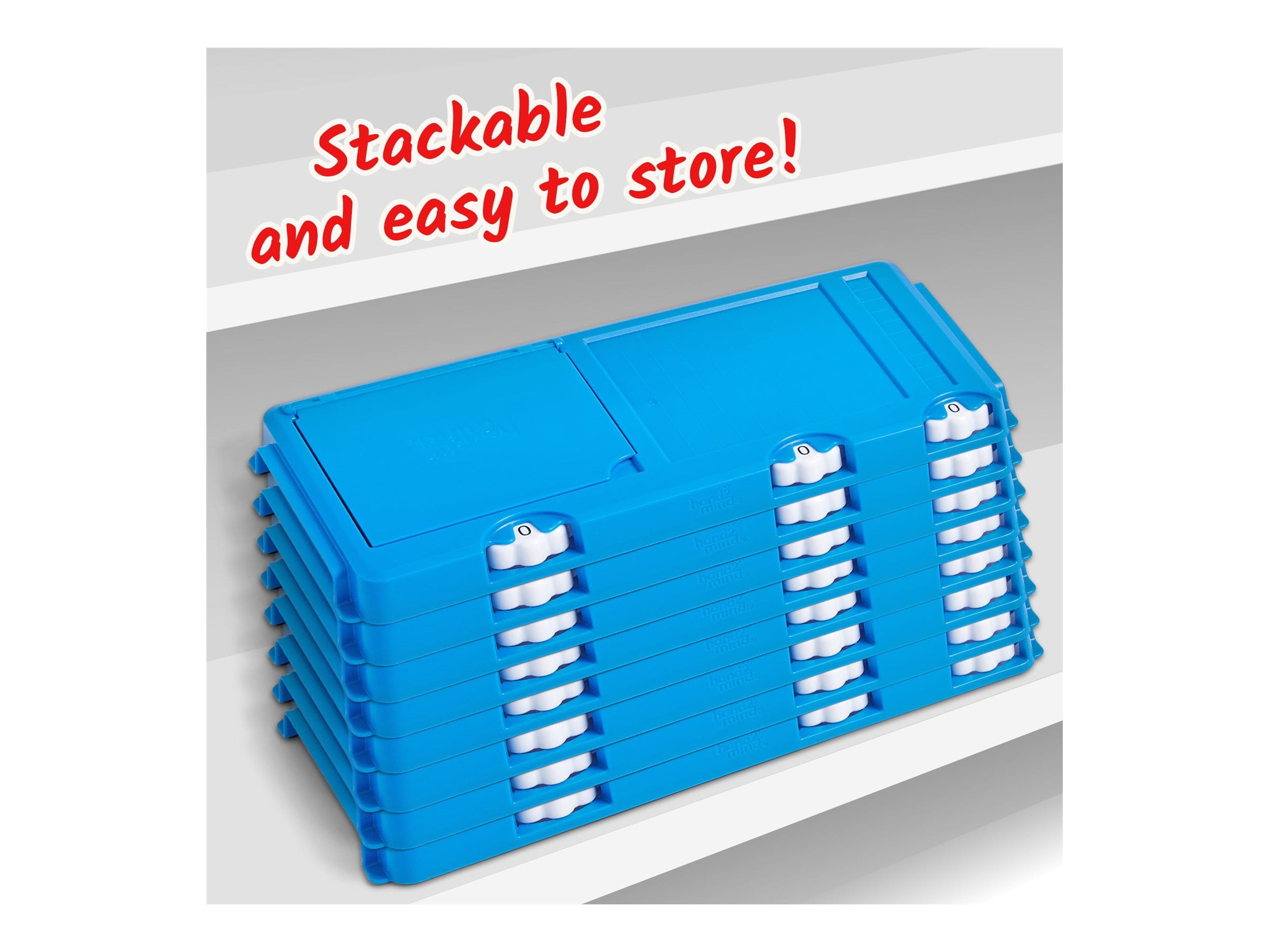 hand2mind Durable Place Value Frame, Plastic Base Ten Blocks Frame, Place Value Manipulatives