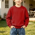 thumbnail image 2 of Hurxie Boys Sweatshirts Kids Fashion Fleece Long Sleeve Crewneck Pullover 3-4 Years, 2 of 7