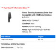 thumbnail image 2 of Power Steering Accessory Drive Belt - Compatible with 1958 Edsel Citation 6.7L V8, 2 of 2