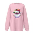 thumbnail image 5 of Lopecy-Sta Graphic Sweatshirts for Women Christmas Gift for Women Santa Claus Graphic Crewneck Oversized Fleece Sweater Xmas Holiday Top, 5 of 5