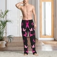 thumbnail image 2 of Disketp Breast Cancer Men's Pajama Pants - Ultra Soft Fleece Sleep and Lounge Pants (Size: S-XXL)-XX-Large, 2 of 6