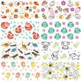 thumbnail image 1 of DQrwqpou 8 Uds Pegatinas Transferencia UV DTF Dibujos Animados Pegatinas Bonitas Impermeables DIY 23x11cm, 1 of 9