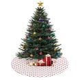 thumbnail image 3 of 30 Inch Christmas Tree Skirt – Velvet Plush Tree Mat, Soft Thickened Polyester with Red Ties, Single-Sided Printing, Available in 30in/36in/48in, Perfect for Holiday Xmas Tree Decoration, 3 of 7