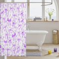 thumbnail image 3 of Manfei Watercolor Dot Bowknot Shower Curtain 72Wx84L,Kawaii Loves Pattern Bathroom Shower Curtain, 3 of 5