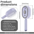thumbnail image 2 of Hair Mist Brush, Electric Mister Brush 300mAh Rechargeable Hairbrush Mister Hair Mist Brushing Tool Electric Spray Air Cushion Comb for Wet Dry Hair Styling, 2 of 9