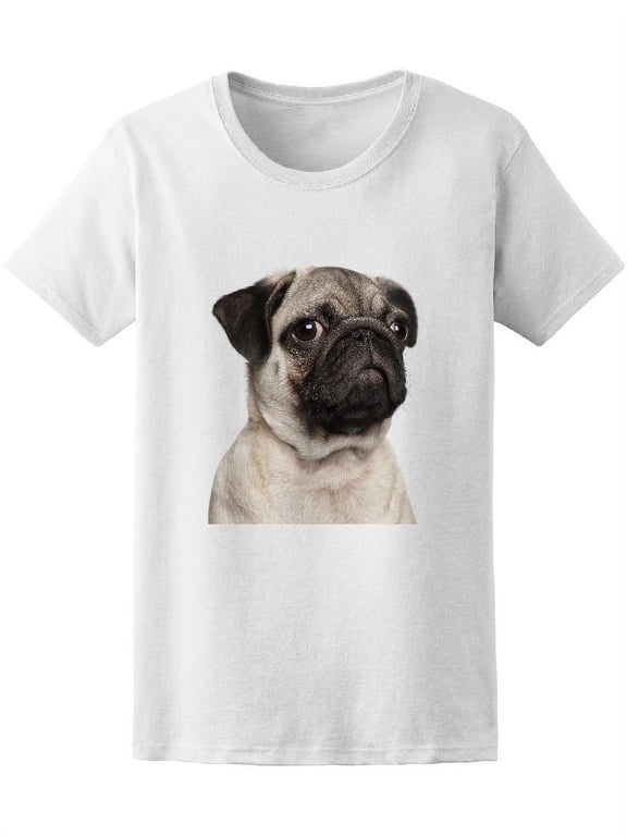 Close Up Of Puppy Pug Tee Women's -Image by Shutterstock