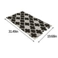 thumbnail image 3 of Tainini Washable Non-shedding Retro Lattice Printed Floor Mat , Doormat Low-Pile Entrance Rug Distressed Front Door Mat, Welcome Mats Floor Mat Doormats 19.69x31.50in, 3 of 7