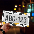 thumbnail image 4 of 1 Pcs Floral Pattern License Plate Frame, License Plate Cover for Car Decorative Parts, Aluminum License Plate Bracket Holder Rust-Proof Weather-Proof for US Standard Car, 4 of 9