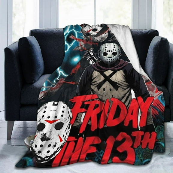 Ultra-Soft Micro Fleece Blanket Jason Voorhees - Friday The 13th Super Soft Plush Blanket For Winter Bedding Bed Couch Sofa For All Seasons 80"X60"