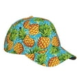 thumbnail image 6 of Picia Pineapple pattern Trucker Low Profile Hat Men Women Baseball Cap Dad Hat Adjustable Unconstructed Plain Cap, 6 of 9