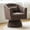 Channeled Barrel-Brown, variant on ClinQ 360° Swivel Accent Chair with Armrest Set of 1, Modern Velvet Barrel Chair with Pillow, Cloud Velvet and Curve Back, Black