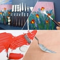 thumbnail image 6 of 9 Pcs Palette Knife, Oil Painting Knife Set, Stainless Steel Blade and Wooden Handle Basic Painting Tool Set for Oil and Acrylic Painting, 6 of 9