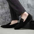 thumbnail image 5 of Mens Loafers Shoes Casual Dress Loafer Slip On Driving Shoes, Black/14, 11 US, 5 of 5