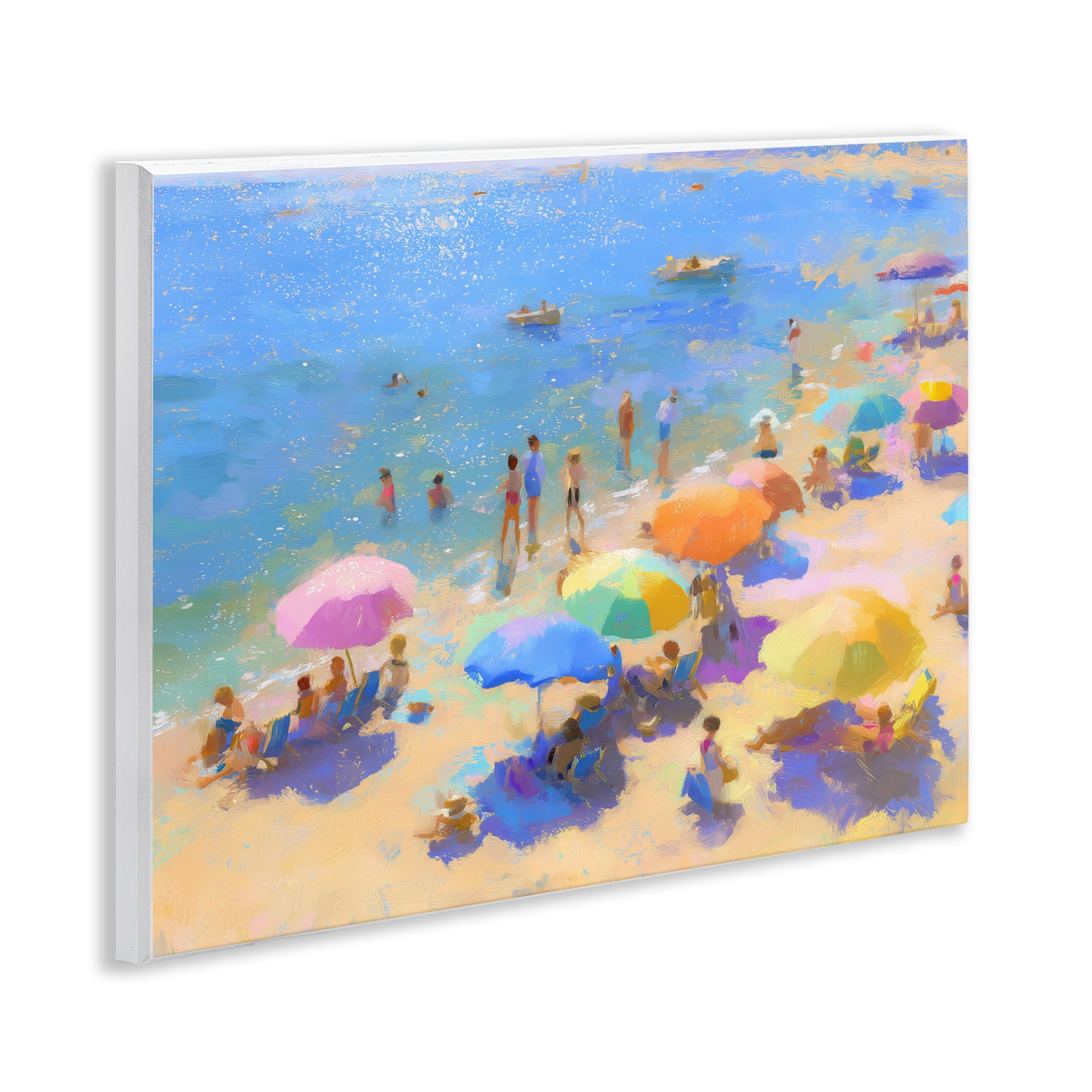 Stupell Industries Colorful Day at Beach Wall Plaque Art, design by LSR Design Studio