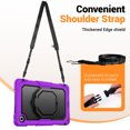 thumbnail image 5 of for Lenovo Tab 10.1/ Tab K10C Case 10.1 inch 2025, 360 Rotating Shockproof Cover with Stand, Handle, Shoulder Strap, Purple, 5 of 7