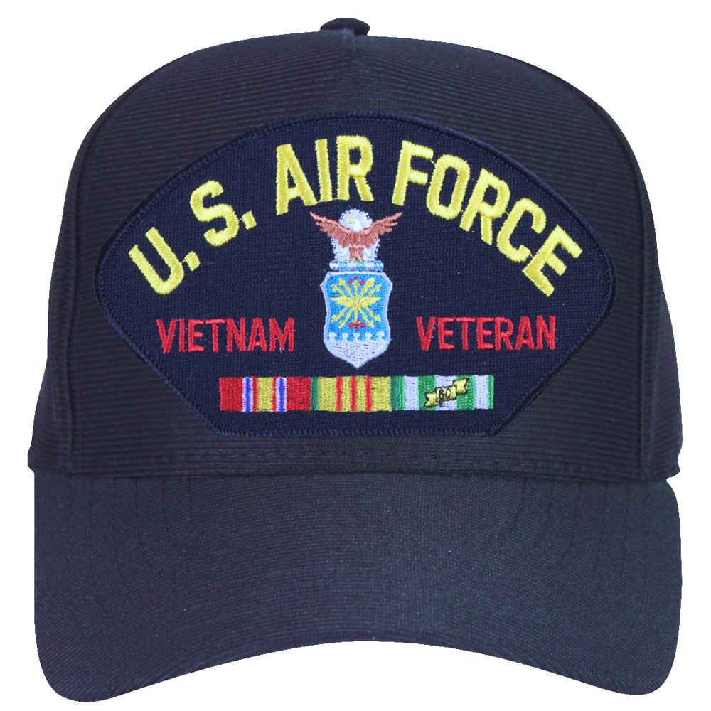 Air Force Vietnam Veteran with Ribbons Ball Cap