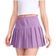 thumbnail image 2 of Falda para niña, color liso, plisada, con cintura elástica, corta, de poliéster, 2 of 7