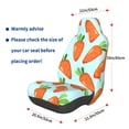 thumbnail image 3 of Goofa Cartoon Carrot Pattern Elastic Car Seat Cover - Stretchable Auto Seat Protector, Easy to Install and Clean for Cars, SUVs, Trucks, and Vans, 3 of 5
