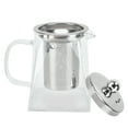 thumbnail image 3 of Glass Tea Kettle, Transparent Glass Teapot, Heat Resistant Tea Kettle, Stovetop Safe Tea Brewer, Tea Infuser Pitcher, Tea Maker with Removable Mesh Filter for Home Office Hotel, 3 of 7