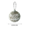 thumbnail image 3 of Fiudx Juego de Adornos para Árbol de Navidad, Bolas de Espuma Flocada, Adornos Colgantes Vibrantes, Estética Invernal Clásica, Fácil de Colgar, Decoración Versátil para El Hogar y Las Fiestas, 12 Pie, 3 of 5