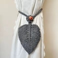 thumbnail image 6 of Curtain Tiebacks, Bohemian Cotton Leaf Curtain Tiebacks, Handwoven Drapery Holdbacks for Curtains Braided Thin Thick Home Office Window Draperies, 6 of 6