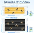 thumbnail image 2 of Newest Windows 8 Frame Bee Hive Hand Painted Includes Unassembled Beehive Box with Beehive Frames and Foundations (2 Deep & 2 Medium), 2 of 7