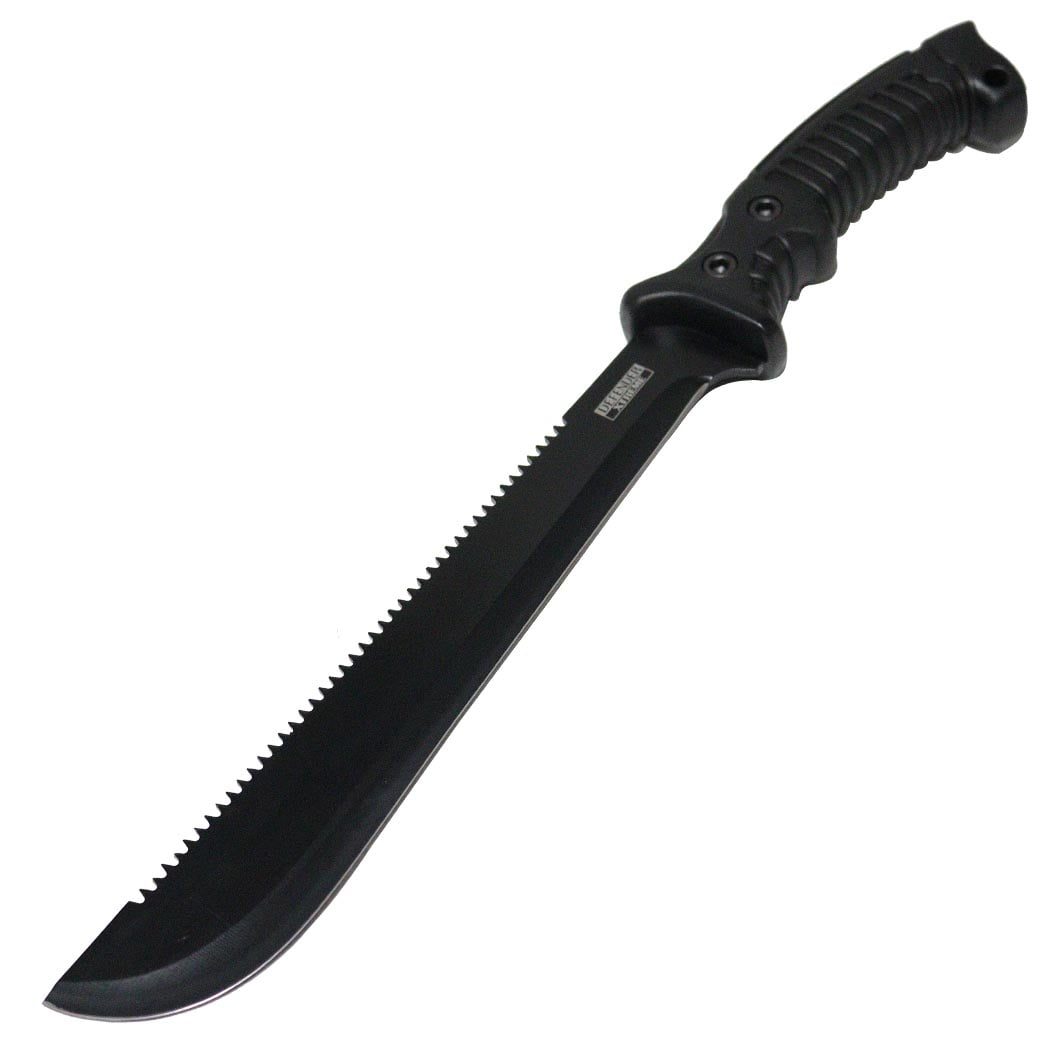 DefenderXtreme All Black 15.5" Stainless Steel Hunting Machete