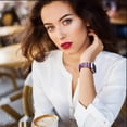 thumbnail image 5 of Comvin Flower Engraved Band Compatible with Apple Watch Bands for Women 40mm 38mm 41mm 42mm, Soft Silicone Band with Decorative Charms for iWatch Series 11 10 9 8 7 6 5 4 3 2 1 SE (With Band), 5 of 9
