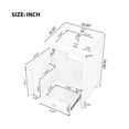 thumbnail image 2 of GDF Studio 20" Bathroom Vanity with Sink, Soft Closing Door, Storage Rack and Drawer, MDF Cabinet, Black, 2 of 9
