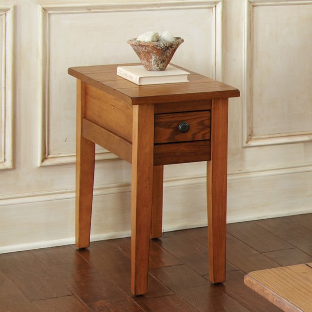 Steve Silver Liberty Rectangle Oak Wood Chairside End Table Walmart