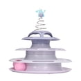 thumbnail image 1 of Juguete Giratorio para Gatos Rodillo de Juguete para Gatos para Aliviar el Aburrimiento Bolas de Juguete Interactivas de 4 Niveles con Estrella de Primavera para Suministros ANGGREK  Otros, 1 of 8