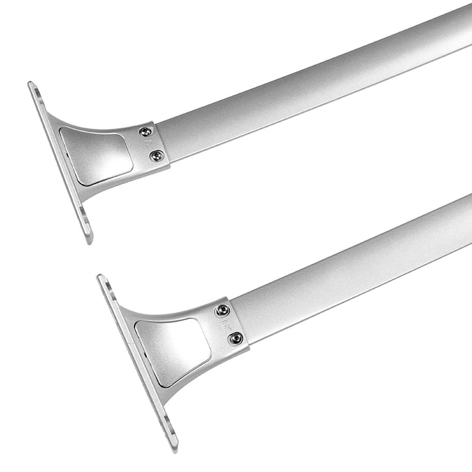 Ikon Motorsports Cross Bars Compatible with 14-20 Nissan Rogue W/ Roof Rails OE Factory Style Roof Rack Cross Bar Silver - Aluminum