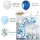 thumbnail image 3 of Kit de arco de guirnalda de globos para fiesta de cumpleaños de niño, globo de látex azul maca, decoración para baby shower, suministros de decoración para bodas, 3 of 5