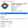 thumbnail image 2 of Rear Wheel Hub Assembly - Compatible with 2011 - 2017 BMW X3 2012 2013 2014 2015 2016, 2 of 2