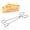 🔥 silver_New#550, variant on Stainless Steel Kitchen Tongs 30cm | Heavy Duty Cooking & BBQ Food Tongs | Heat Resistant 430 (18/0) Metal | Anti-Slip Thick Grip | Easy Clean Hanging Hole | Single Piece