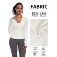 thumbnail image 4 of Chaqueta deportiva VUTRU para yoga ligera con cremallera para mujer, 4 of 6