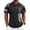Black, variant on 250th Anniversary Tactical Polo Shirt for Men 1776-2026 - Distressed American Flag Print V-Neck Short Sleeve Button Down Top - Patriotic USA Military Style Golf Shirt Green XXL