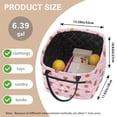 thumbnail image 6 of Yuyamidu Pink Strawberry Quilted Laundry Basket for Bedroom with Front Pocket Foldable Nursery Hamper Large Capacity Laundry Nursery Hamper for Organize Clothes Toys, 6 of 6